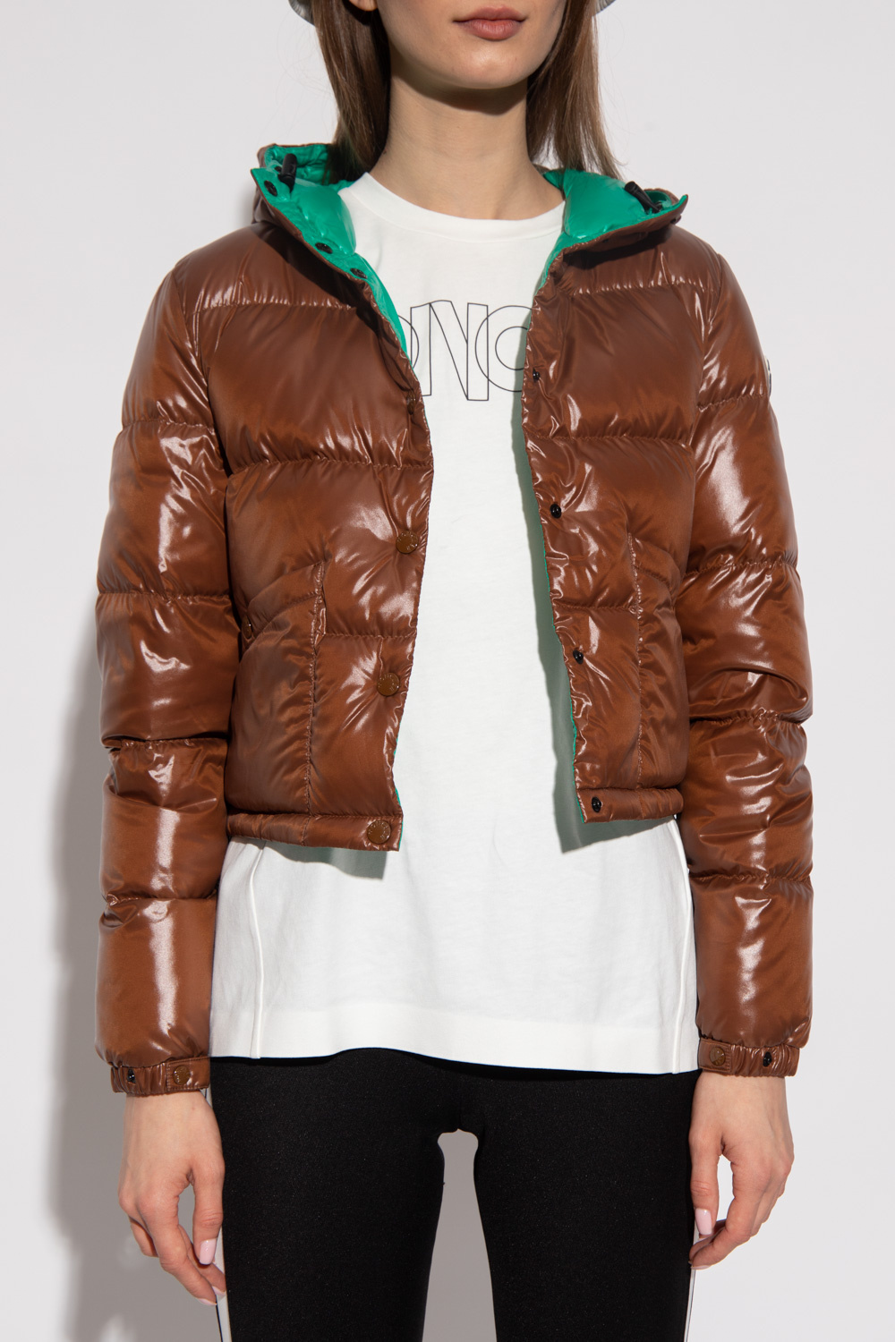 モンクレール BERNADETTE Moncler Girl's Bernardine Reversible Jacket, Size 8-14